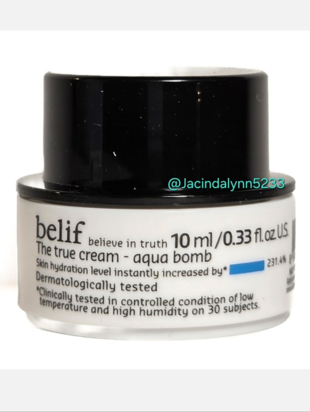 Belif Skincare The True Cream Aqua Bomb Hydrating Moisturizer Travel Size 10ml